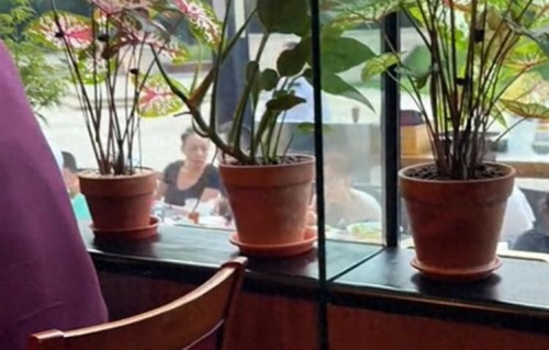宋丹丹和儿孙外出用餐，65岁年纪40岁样貌，和巴图促膝长谈真亲近