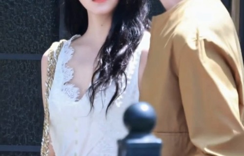 关晓彤蕾丝白裙，窈窕淑女具象化|红掌|女神|造型